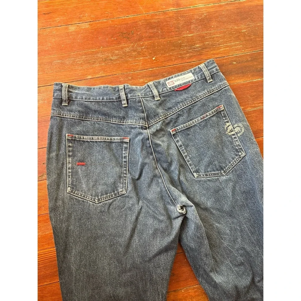 Vintage Ecko Unltd Jeans Baggy Relaxed Fit Jeans Light Wash Mens‎ 36x32 Blue Y2K